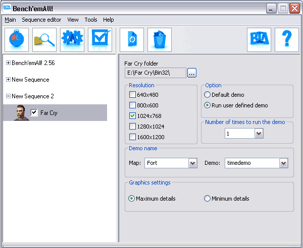 Bench'emAll! Screenshot